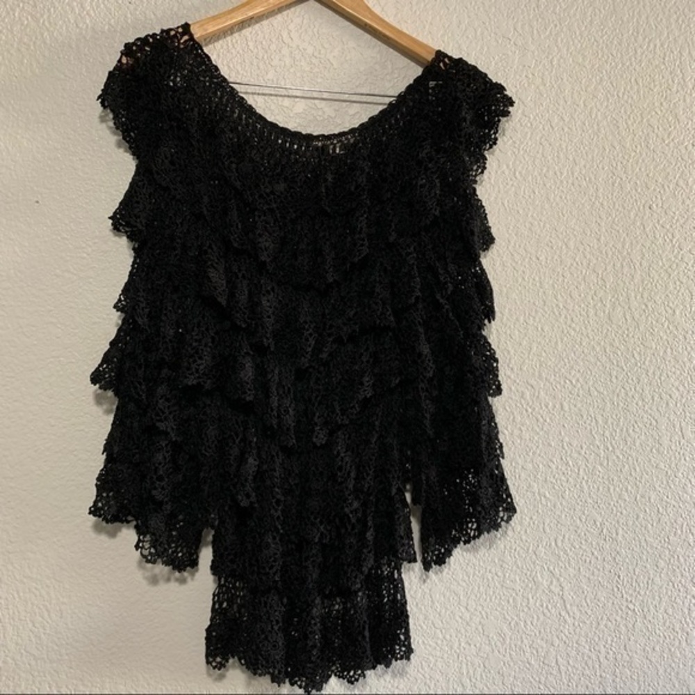 Boston Proper Layered Lace Boho Top